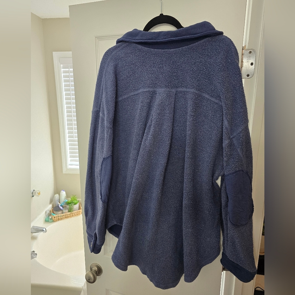 Free People Ruby Jacket In Indigo Size Medium - Picture 4 of 5